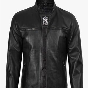 Men's Black Leather Jacket